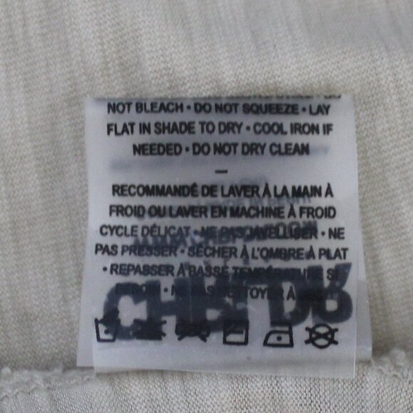 CHRLDR Ava T-Shirt In Taupe With Raw Edge Layered Hem beige size Large - Picture 8 of 8